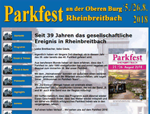 Tablet Screenshot of parkfest.info
